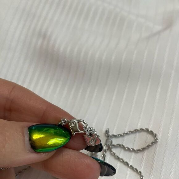 Swarovski Crystal Swan Signed Pendant Sparkling Clear Necklace - Picture 5 of 6